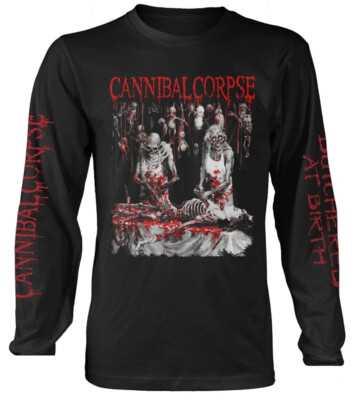 Cannibal Corpse Butchered At Birth Explicit Black Long Sleeve Shirt
