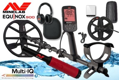 Metalldetektor Minelab Equinox 900 mit  2 Suchspulen und PRO-FIND 40 Pinpointer