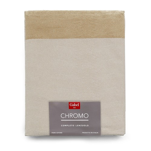 Lenzuola Gabel Matrimoniale Chromo completo letto 2 piazze puro cotone 100% - Picture 32 of 51
