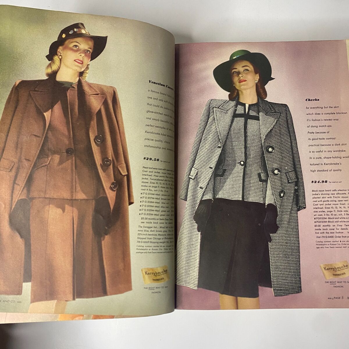 SEARS 1942.43.秋冬カタログ SEARS 1942.43.秋冬カタログ Vintage Sears Roebuck & Co Fall