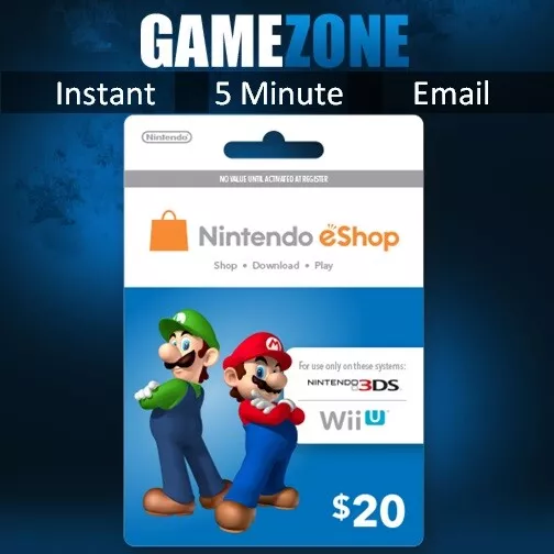 Nintendo eShop Card 20 USD  USA Account digital for Nintendo Switch