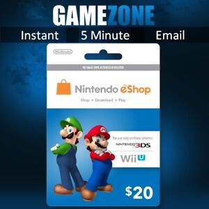 Nintendo eShop Gift Card Code - $20 USD USA e-Shop Switch / 3DS / Wii U ...