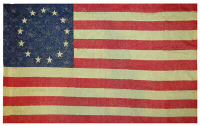 28x48 Vintage Betsy Ross 100D Premium Woven Poly Nylon 28"x48" Sleeve Flag RUF