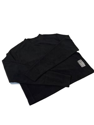 NWT Rains Fleece W Cropped Sweatshirt. Size M. Retail $95.