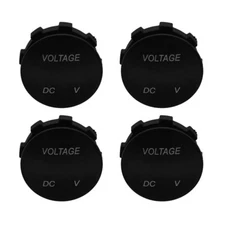 4x Voltage Meter Universal Voltmeter Digital Display Waterproof LED Green F4629-