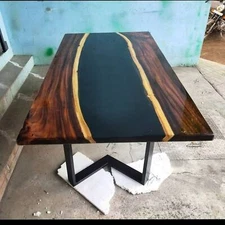 60" x 36" Epoxy Center Table Top / Epoxy Resin River Table Top Home Decor 