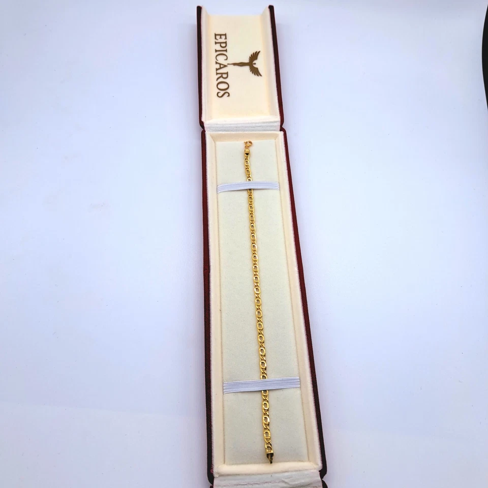 Pulsera Oro Macizo 18Kt (750) Infinity Luxury Unisex - 3,5mm*20cm - Imagen 3 de 4