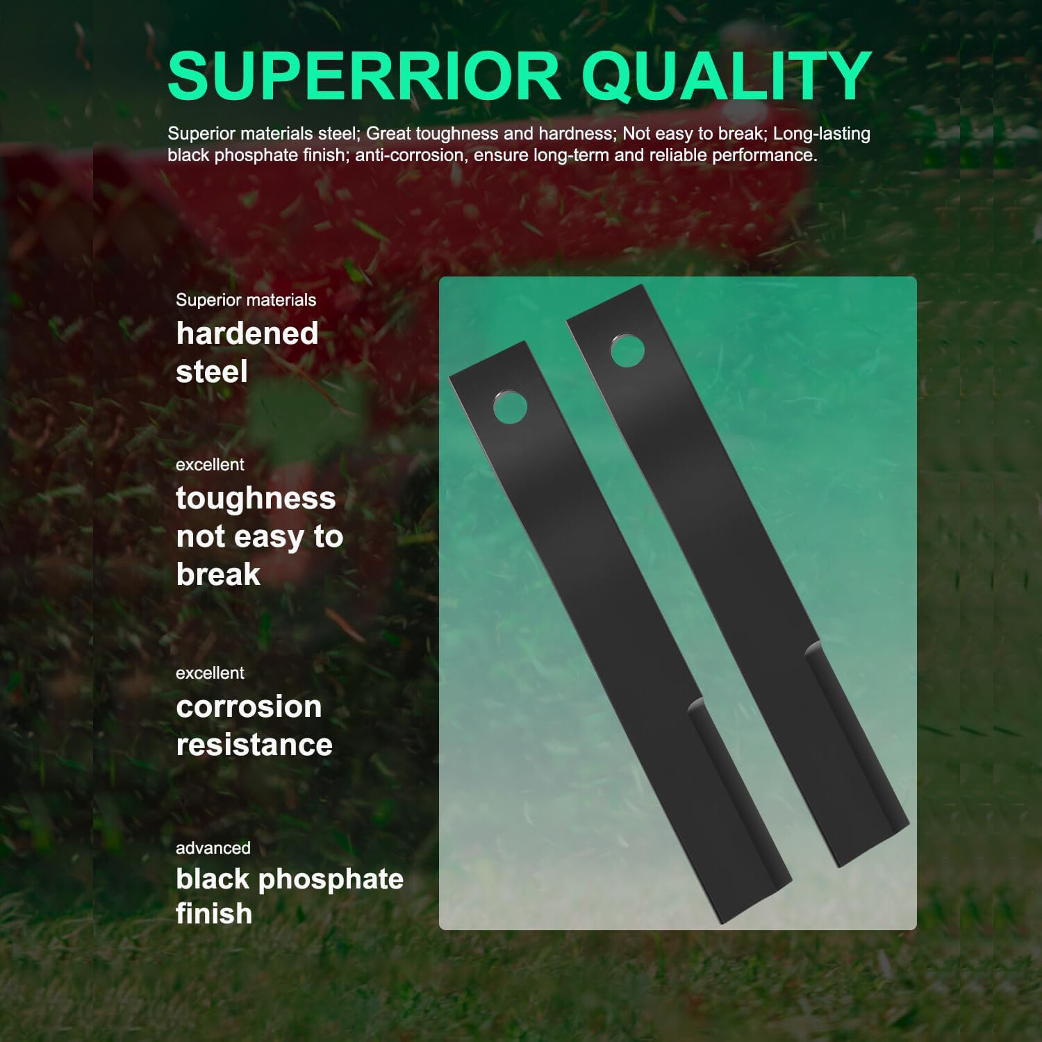 7556 Blade Replacement for Bush Hog Rotary Cutter Blades 27"x3/4" Mower Blades