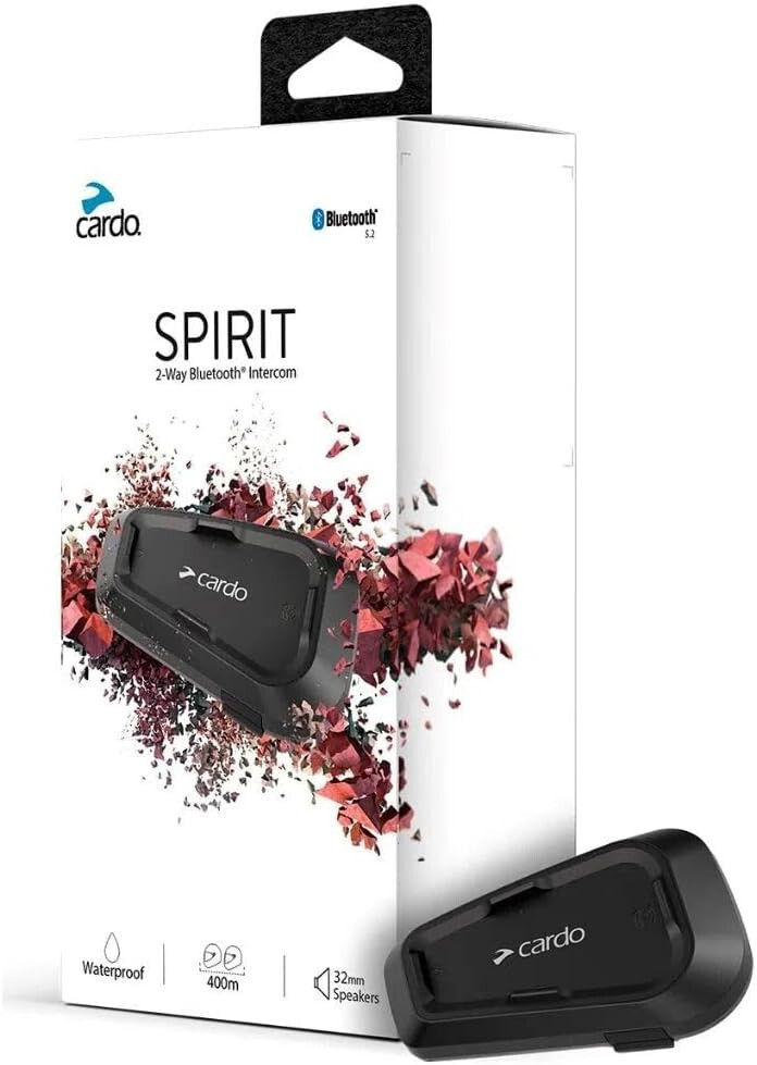 Cardo Systems Spirit Motorcycle Bluetooth Communication Headset