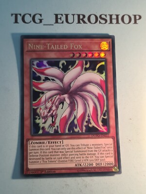 yugioh nine tailed fox deck Yu-Gi-Oh! - Nine-Tailed - DUPO-EN031 - Ultra Rare - 1st Edition Nine Tailed Fox Token style