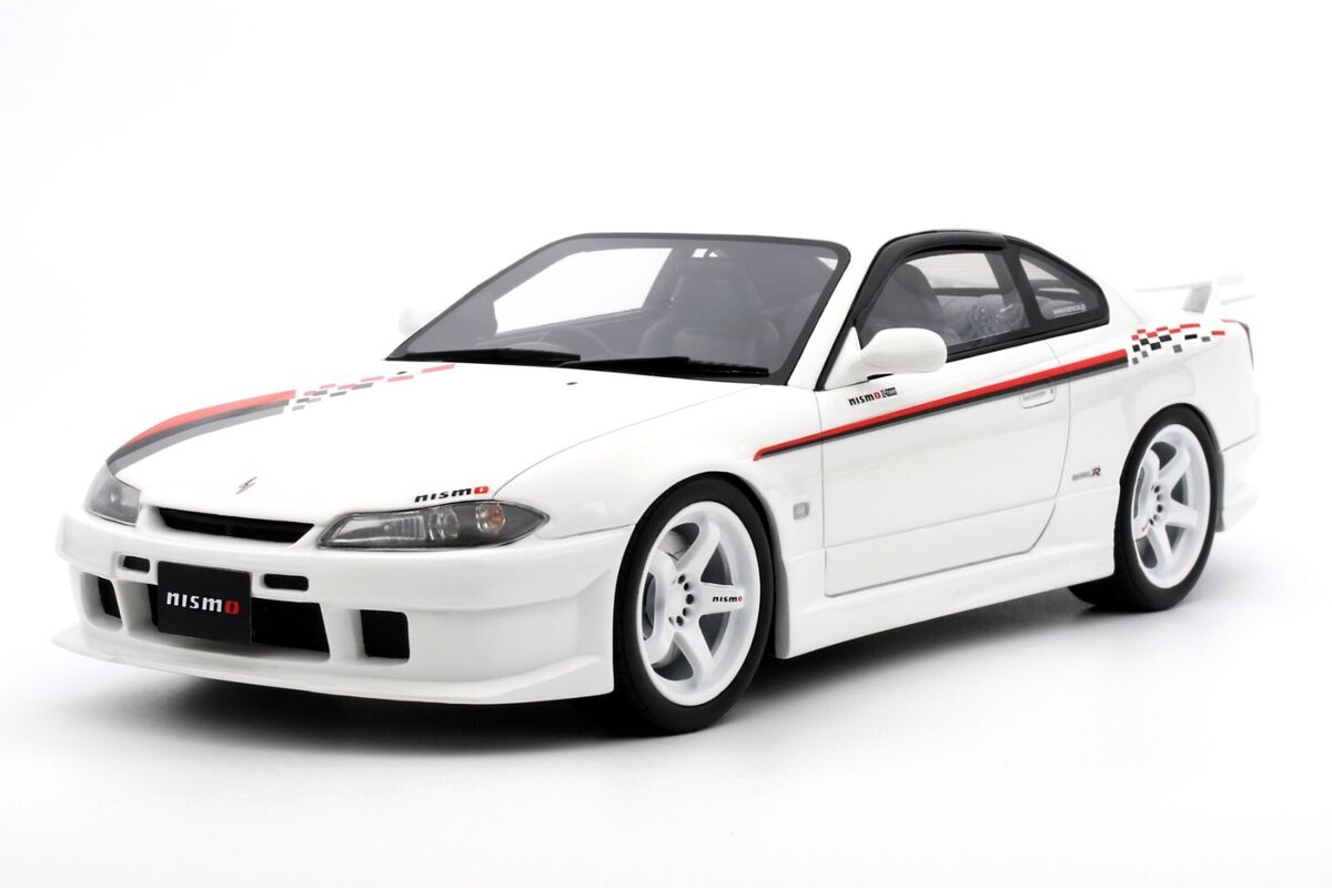 2000 NISSAN SILVIA SPEC-R NISMO AERO S15 WHITE 1:18 SCALE BY