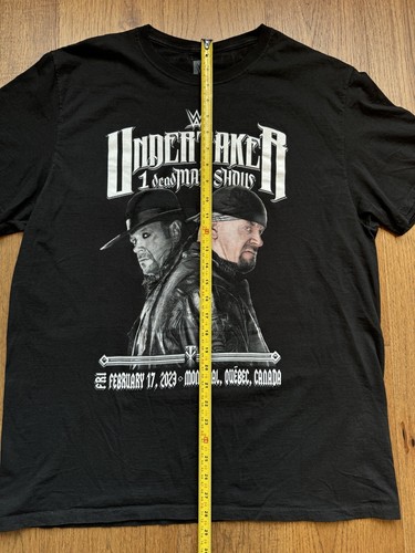 Undertaker WWE Wrestling T-shirt XL 1 Deadman Shows MONTREAL 3/24/23 - Picture 8 of 10