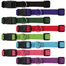 Dog Collar Shelter Rescue Vet Bulk Pack 100 Assorted Color Adjustable Pick Size