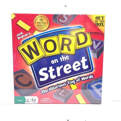 Jack Degnan's Word On The Street Board Game 2013 MENSA SELECT New SEALED