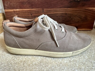 ECCO Shoes Mens 40 Eisner Casual Sneakers Gray Leather Low Top Lace Up Comfort