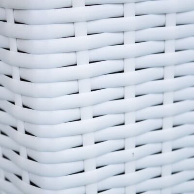 Blumenkübel Aus Polyrattan – Quadratisch, Konisch, 42x42x38 Cm | Frostsicher & UV-beständig | Mit Pflanzeinsatz & Bewässerung