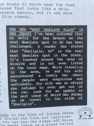 WEIRD NEW JERSEY NJ ISSUE # 4 Rare Hubcap Tree Ghost Garbage Museum UFOs - Bild 9 von 10