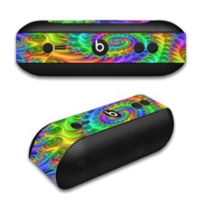 Skin Decal for Beats by Dr. Dre Beats Pill Plus / Trippy Color Swirl