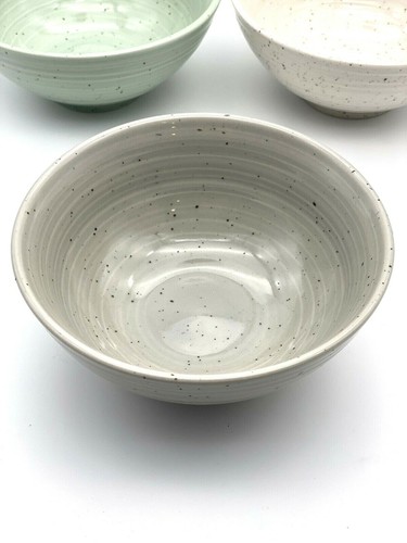 Sango Stoneware Bowls Set Of 3 Speckled Brooklyn Artists Park Dessert Side Bowl - Picture 3 of 7