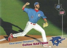 2019 Grandstand Clearwater Threshers #NNO Colton Eastman Philadelphia Phillies