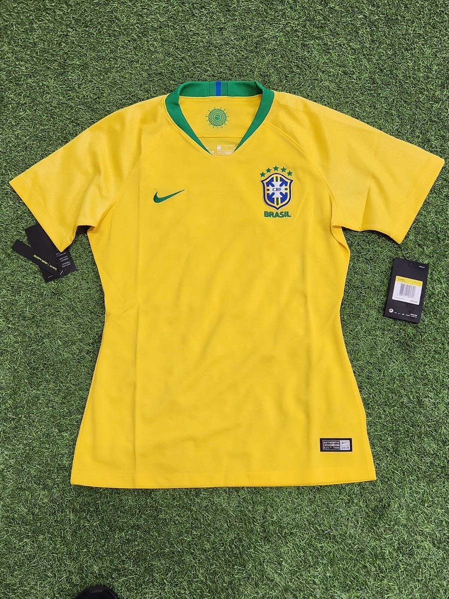 Nike Brazil Women's Home Jersey 2018 Yellow-Green