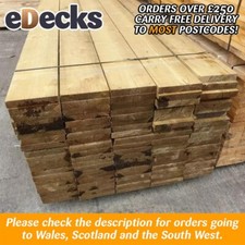 Unbanded TREATED Scaffolding Boards Multiple Sizes 225mm x 36mm Exterior Use