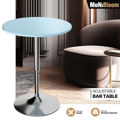 Blue Pub Bar Cocktail Table[360-DEGREE SWIVEL]Adjustable Counter Height ...