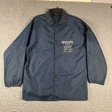 Vintage 80's Olympia Beer Its The Water Jacket Windbreaker Mens M Navy US Made