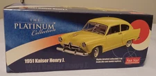 SUN STAR PLATINUM 1951 KAISER HENRY J RED 1:18 DIECAST MODEL CAR