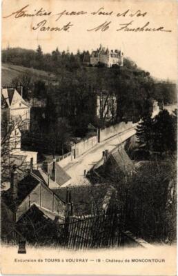 AK Ausflug von TOUREN nach VOUVRAY-Chateau de Moncontour (266555)