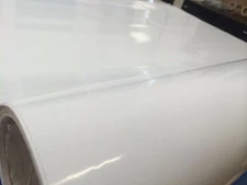 2FT x 5FT Gloss White Vinyl Car Wrap Self Adhesive Sticker Decal Film Sheet Roll