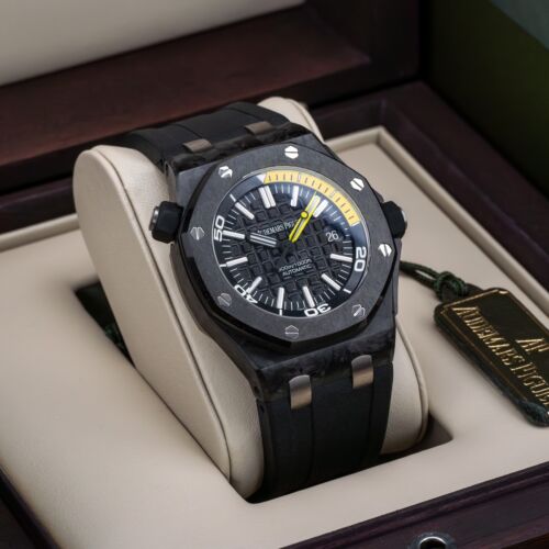 Audemars Piguet Royal Oak Offshore Diver Carbon Ceramic Yellow 15706AU.00.A002CA - Bild 24 von 24