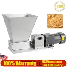 Electric Grain Mill Grinder Corn Wheat Barley Grinding Machine+4 Hopper+2 Roller