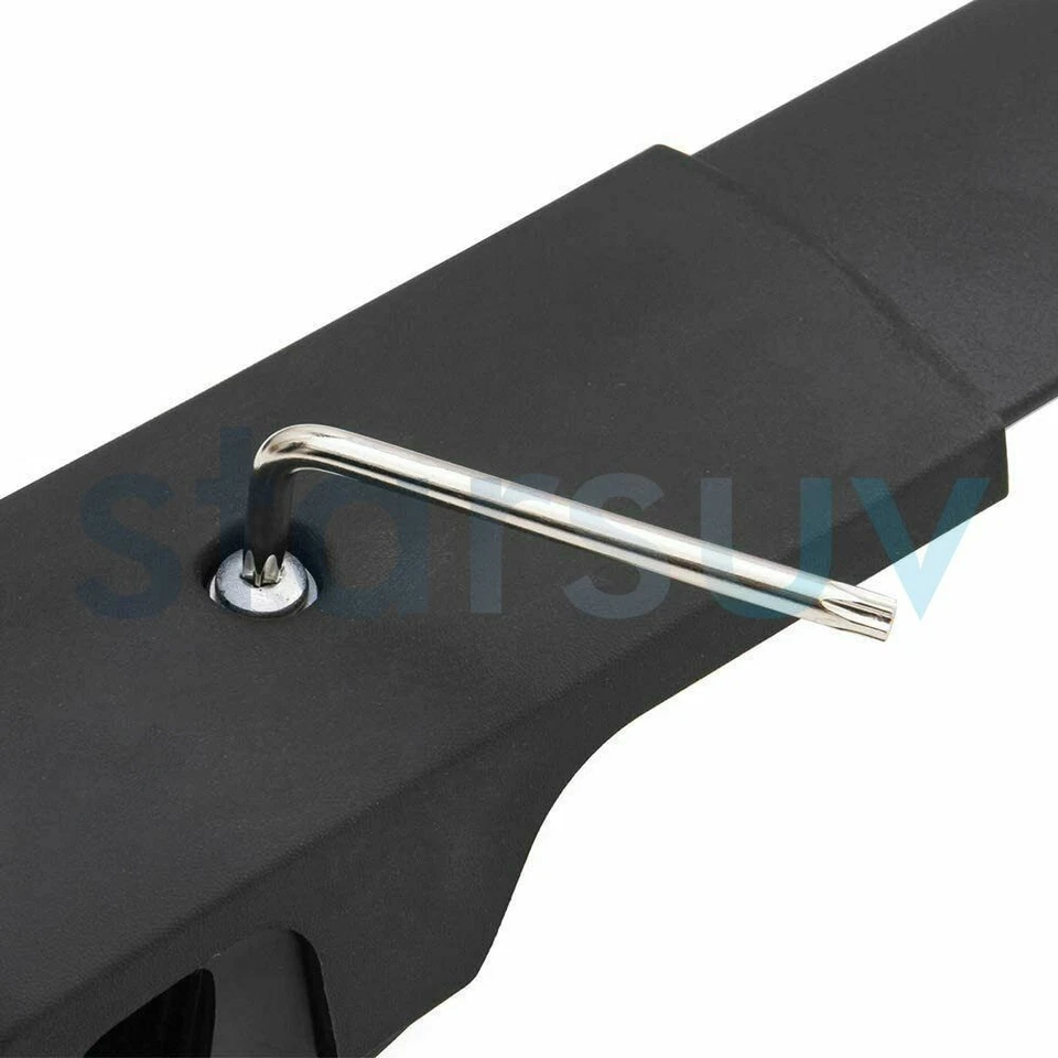 Barra transversal negra portaequipajes portaequipajes portaequipajes portaequipajes para Mercedes Benz GLK 2009-2015 Foto 3 de 4