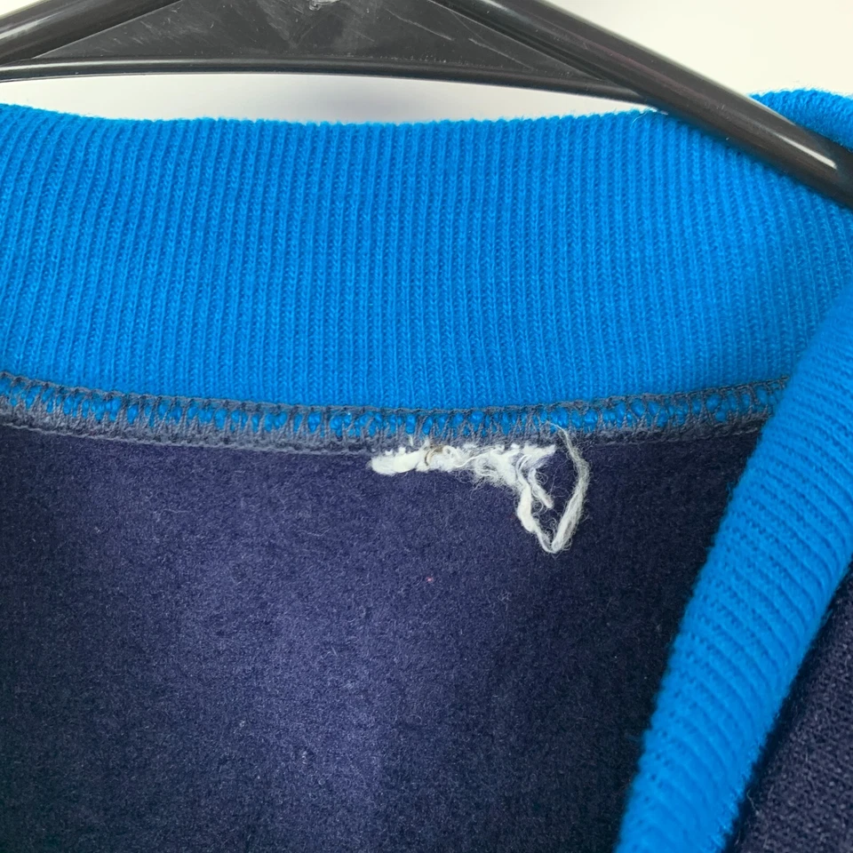 Camisa sudadera vintage años 70 doble capa cuello falso cuello en V niños talla pequeña Foto 3 de 4