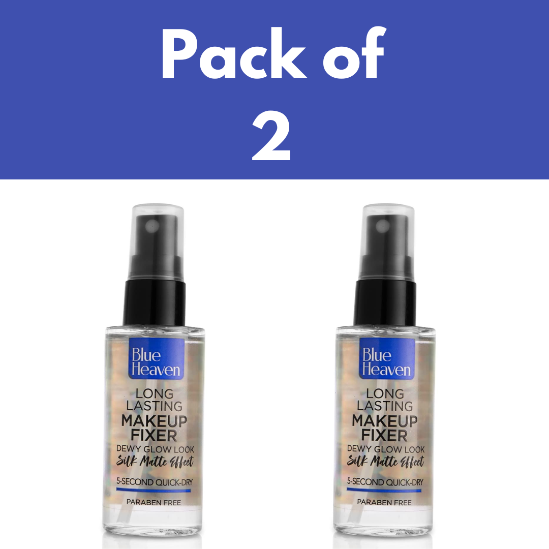 Blue Heaven Long-Lasting Makeup Fixer Paraben Free & Sweat Proof  Dewy Glow 60ml