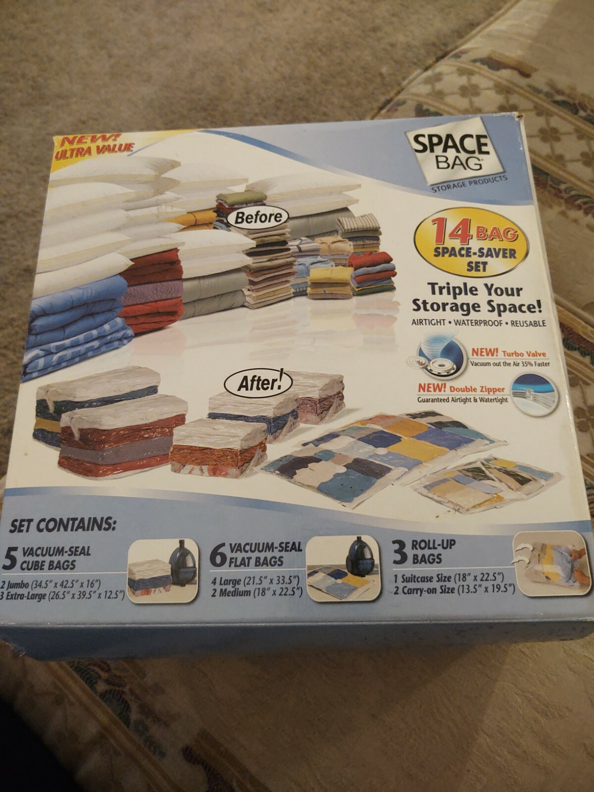 Original Space Bag Storage 14 bag Space Saver set Bags New eBay