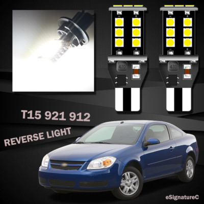 2 x Backup Reverse Light 912 921 T15 W16W LED Bulb For 2005 - 2010 Chevy Cobalt