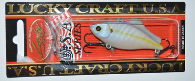 lucky craft lv-100 sinking 2 1/2'' 7/16oz chartreuse shad lipless crankbait