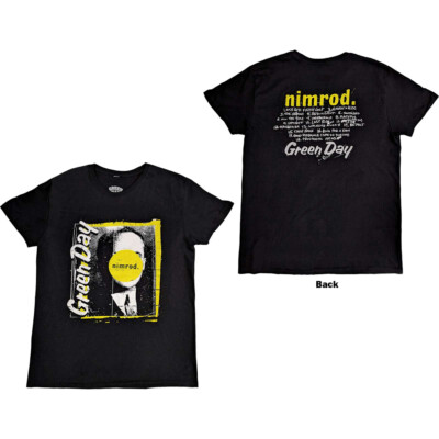 Green Day. - Nimrod with Tracklist Back Print - Black T-shirt | eBay