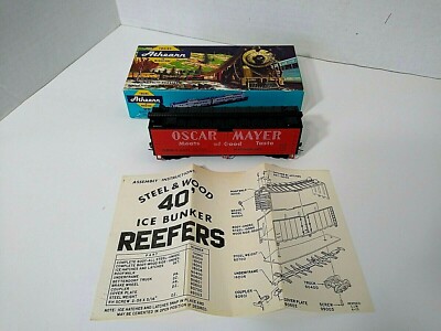 Athearn Trains in Miniature 5209 Oscar Mayer 40 Ft Reefer Car Vintage
