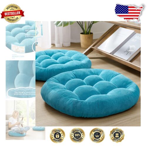Soft and Comfortable Turquoise Floor Cushions - Perfect for Indoor & Outdoor Use