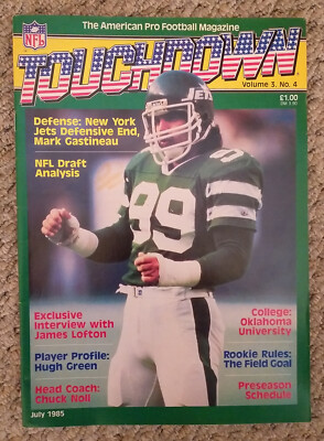 Touchdown Magazine ***CHOOSE ISSUE*** 1983-90 Touchdown NFL Magazines Vintage American ...