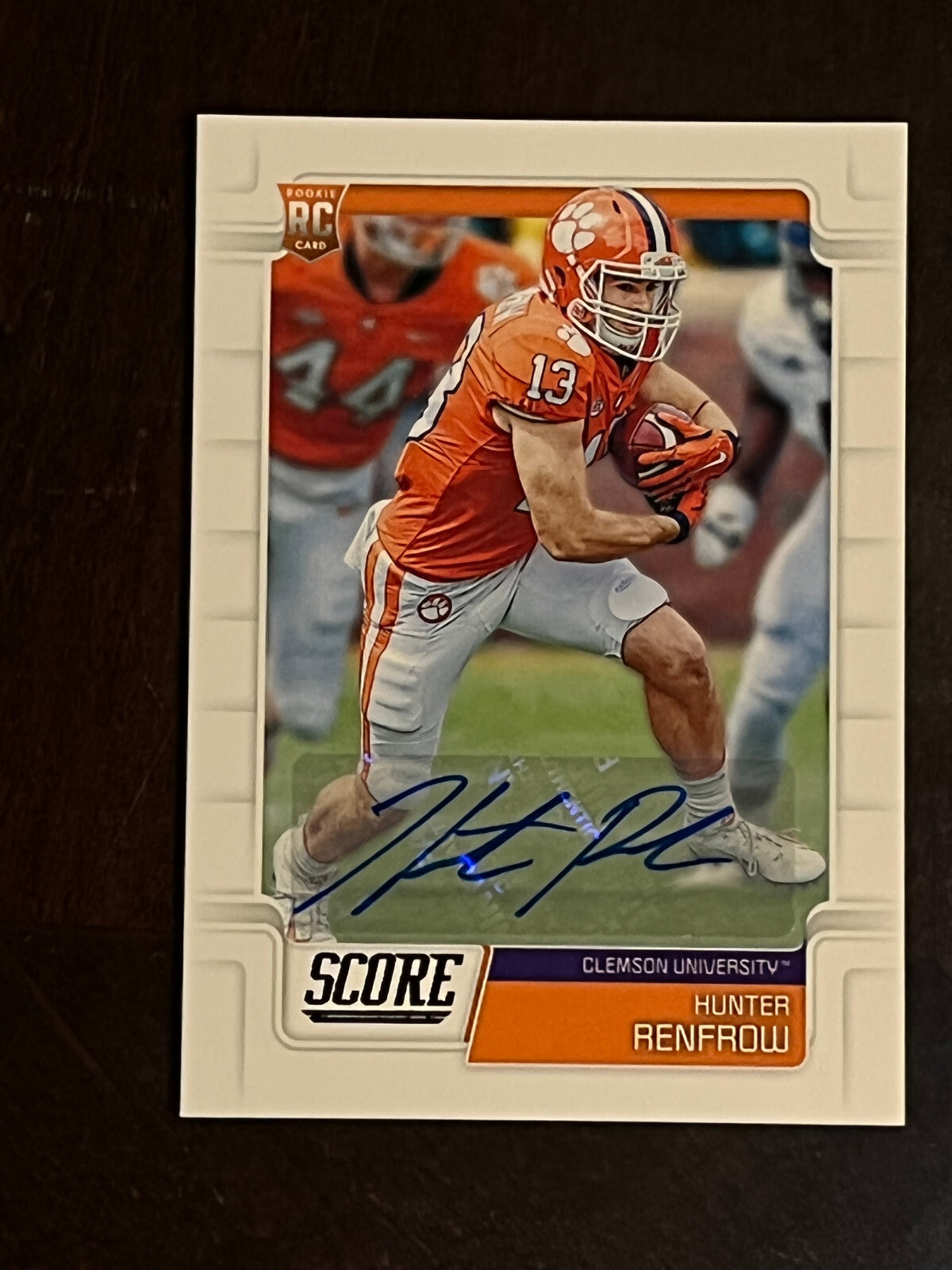2019 Score Football Hunter Renfrow Rookie Autograph #385 - see pics