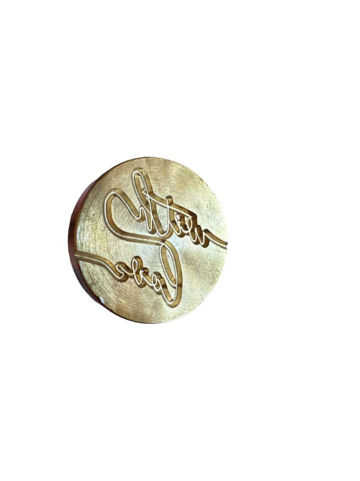 Kit de cera de sellado con sellos y herramientas de fusión conjunto "con amor" relieve Foto 3 de 4