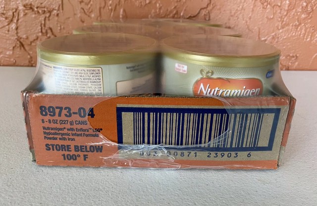 6x Nutramigen 8oz Hypoallergenic Infant Baby Formula Brand