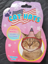 Cat Hats: Flag Party Hat new in box 