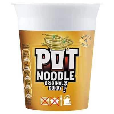 Pot Nudeln Original Curry Geschmack - 90g x 4 - 4-er Pack