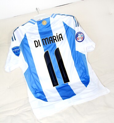 Argentina 🇦🇷 Soccer Jersey #11 Angel Di Maria 2024 Copa America