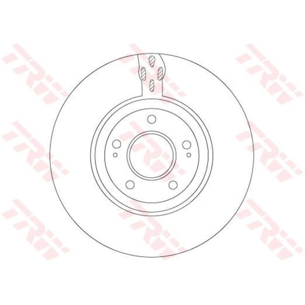 TRW 2X Bremsscheibe Vorne Ø320 Mm BelüFtet FüR Mitsubishi Lancer VII Cs_A Ct_A-image